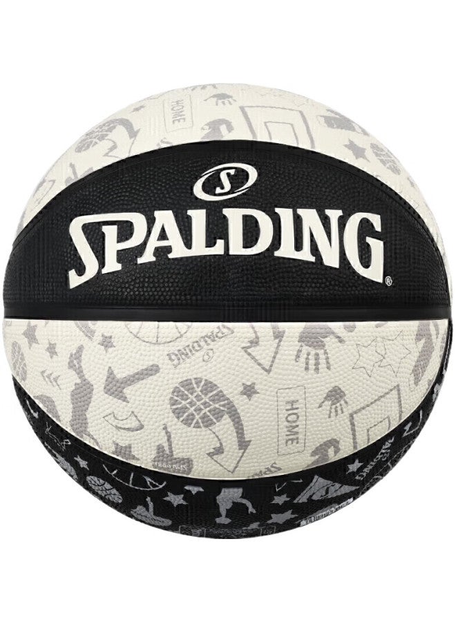 Spalding Basketball, Size 5, Youth And Children'S Graffiti, Indoor And Outdoor Use, Non-Slip, Wear-Resistant, No. 5 Ball, Basketball, 84-611Y5 - Image 1