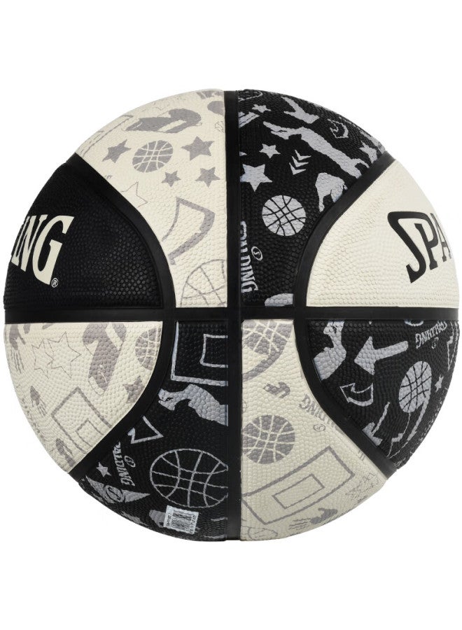 Spalding Basketball, Size 5, Youth And Children's Graffiti, Indoor And Outdoor Use, Non-slip, Wear-resistant, No. 5 Ball, Basketball, 84-611y5 - Image 3