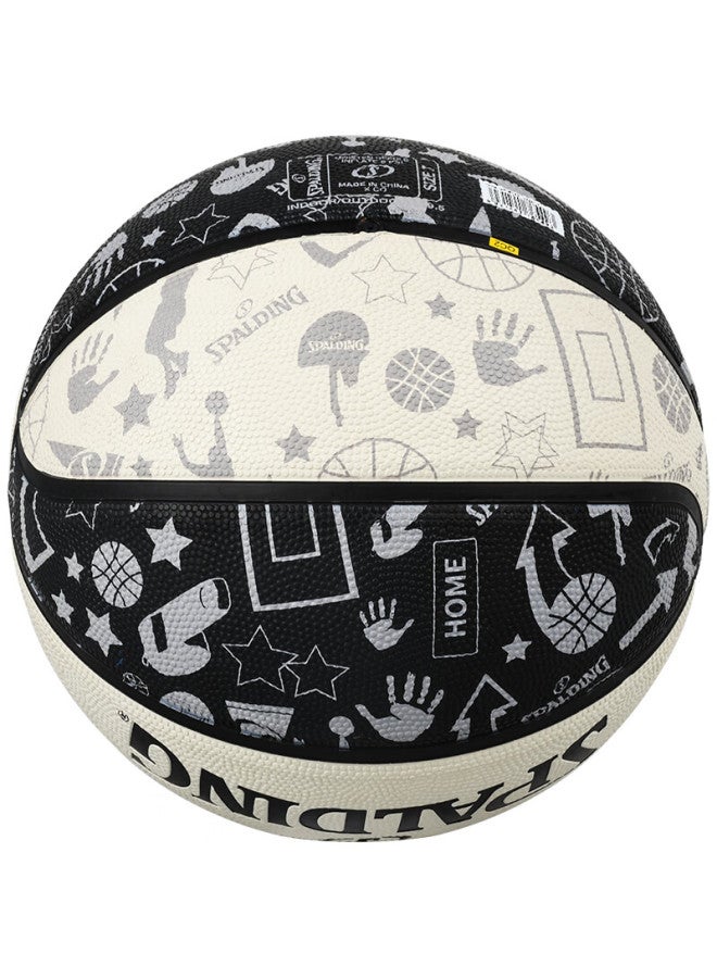 Spalding Basketball, Size 5, Youth And Children's Graffiti, Indoor And Outdoor Use, Non-slip, Wear-resistant, No. 5 Ball, Basketball, 84-611y5 - Image 2