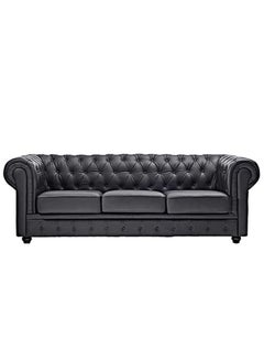 R2R FURNITURE R2R Ingel Sofa Fabric Design In Black 