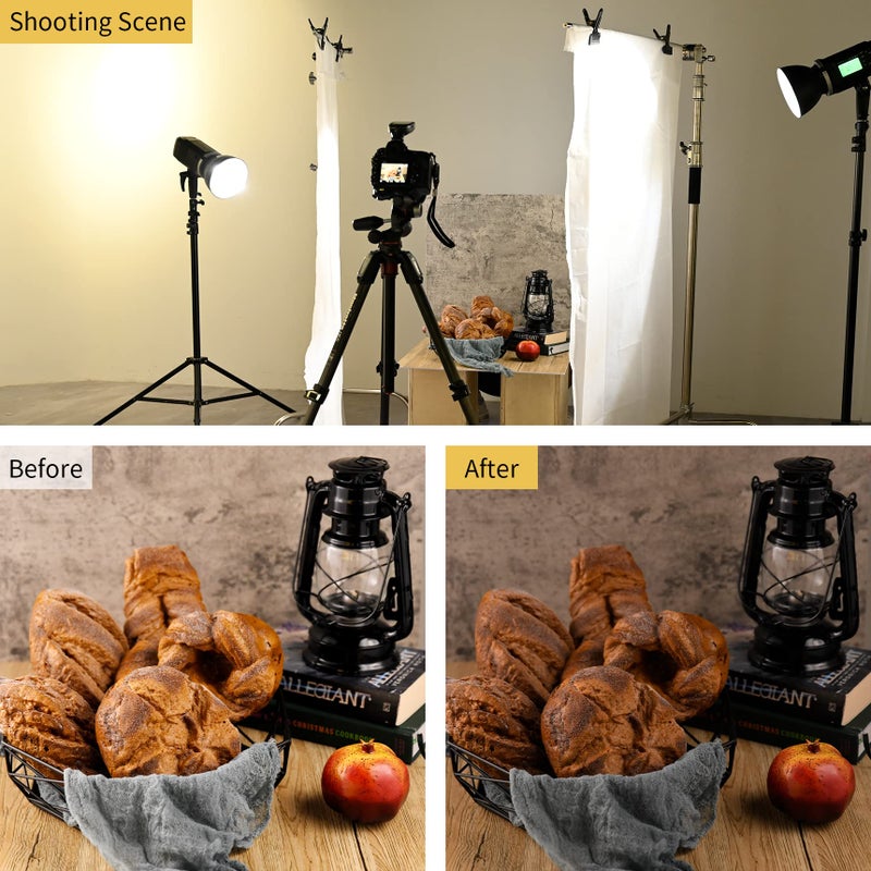 Selens Selens 1 x 1.7 m Diffuser Fabric Nylon Silk White Diffusion Seamless Light Modifier for Photography Lighting, Softbox and Light Tents - Image 2