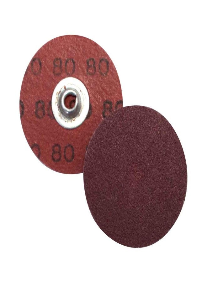 Norton Merit 2" Coated Quick Change Disc, TS/TSM Turn-On/Off Type 2, 80, Coarse, Aluminum Oxide, 100 PK - pkg. of 100 - Image 1