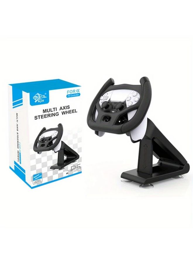 Adjustable PS5 Controller Stand Multi Axis Steering Wheel Base With Suction Cup Black Durable PVC Material Gaming Accessory For Enhanced Play Experience - Image 5