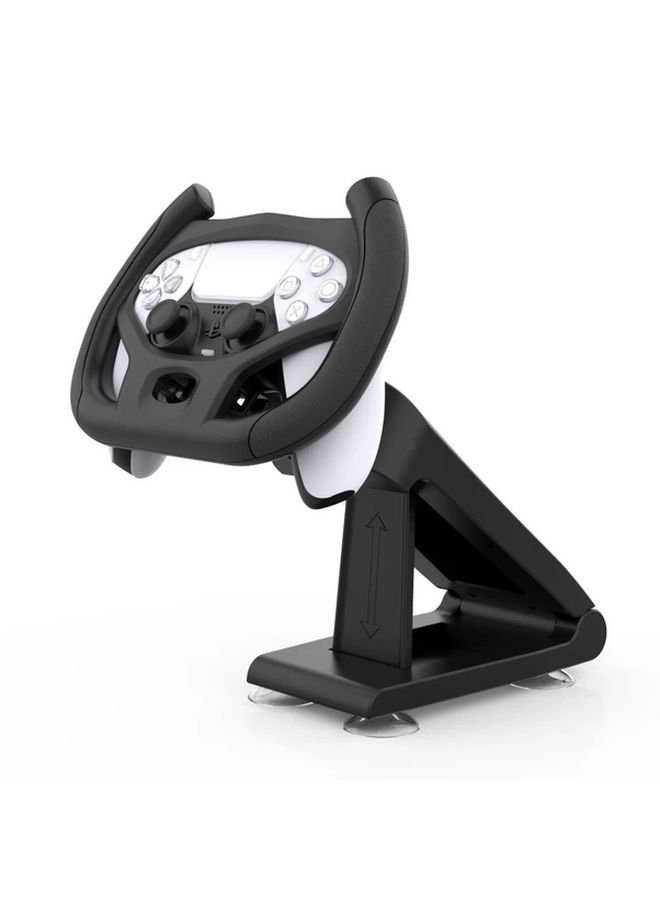 Adjustable PS5 Controller Stand Multi Axis Steering Wheel Base With Suction Cup Black Durable PVC Material Gaming Accessory For Enhanced Play Experience - Image 4