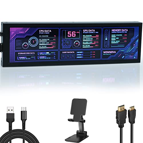 WOWNOVA WOWNOVA Computer Hardware Temp Sensor Panel 8 Monitor 8.8 inch Z360A5812063F94C08AC8Z