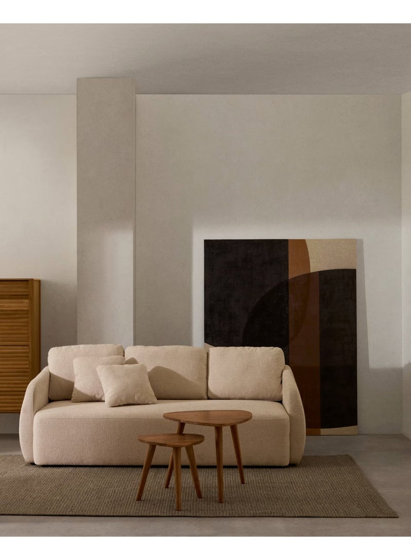 BIG sofa bed baige - Image 1