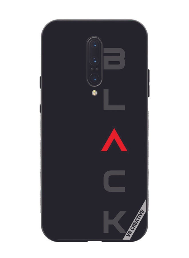 VR CREATIVE Protective Case Cover For OnePlus 7 Pro Black Design Multicolour - Image 1