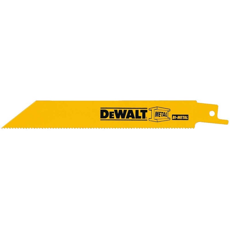 DEWALT DW4808B 6-Inch 14-TPI Straight Back Bi-Metal Reciprocating Saw Blade, Heavy Gauge Metal, 100-Pack - Image 3