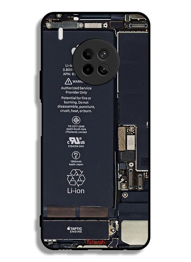 Tolwak غطاء حماية لهاتف Huawei Y9a بنمط دائرة الهاتف  - Image 2