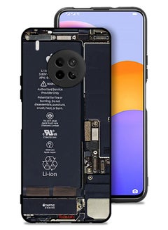 غطاء حماية لهاتف Huawei Y9a بنمط دائرة الهاتف