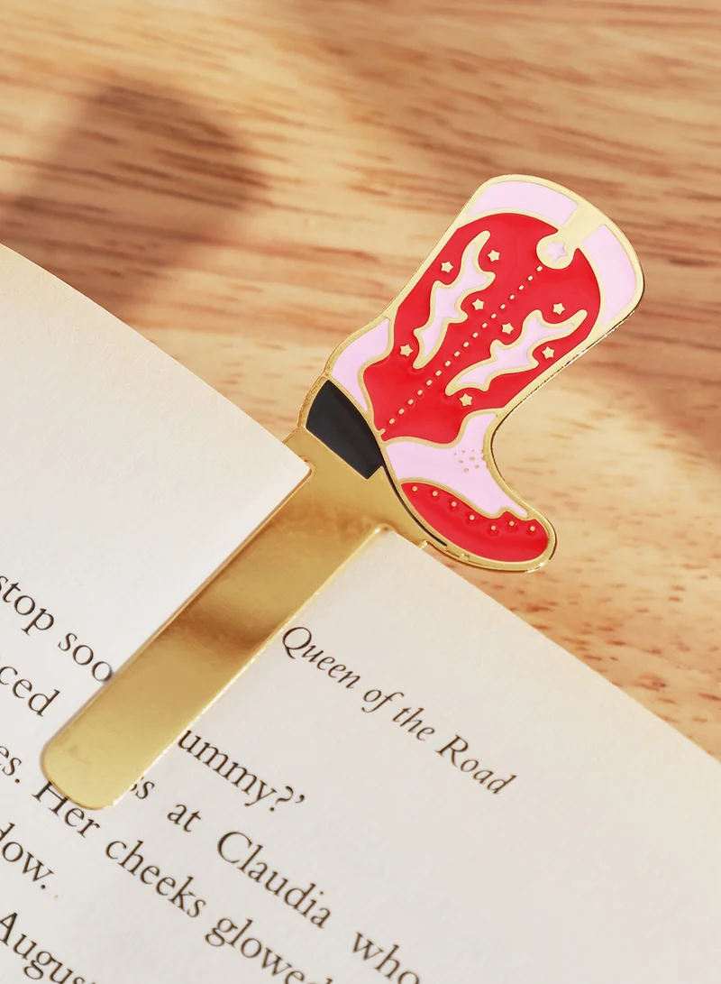 Sass & Belle Cowboy Boot Metal Bookmark