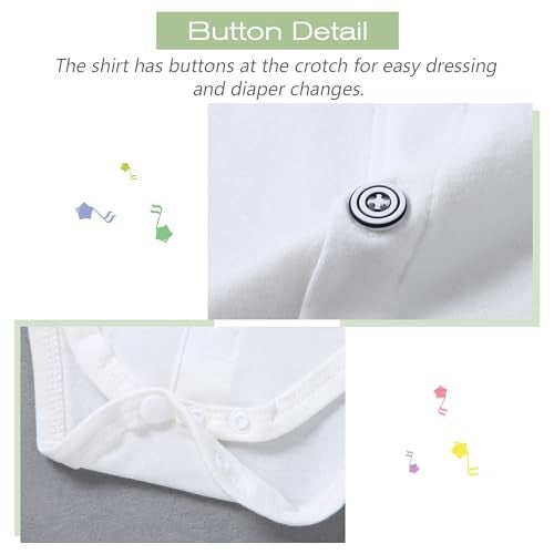 WESIDOM Baby Boy Clothes Suit 0-24M Infant Gentleman Wedding Outfit, Shirt+Bowtie+Beret+Suspender Pants Clothing Set Light Green - Image 3