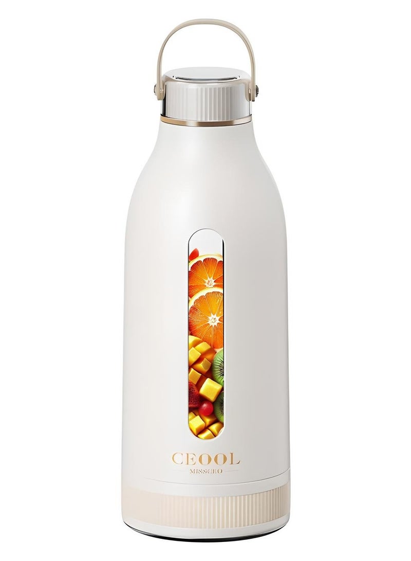 Portable Cordless Mini Blender with Type-C Rechargeable Battery, 380ml Cup for Shakes and Smoothies  - Image 1