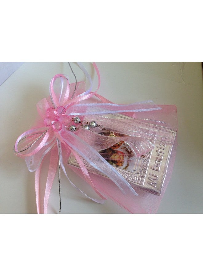 Hand made Baptism Favors Baby Pink 12pc / Prayer Books Covered in Repujado/recuerditos De Bautizo En Repujado Libritos De Oracion - Image 3