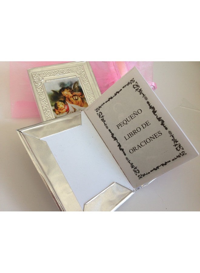 Hand made Baptism Favors Baby Pink 12pc / Prayer Books Covered in Repujado/recuerditos De Bautizo En Repujado Libritos De Oracion - Image 2
