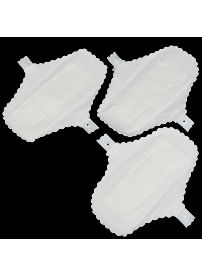 Generic 3 Pcs Thin Reusable Cotton Pads Menstrual Cloth Sanitary Soft Pads Napkin Washable Waterproof Panty Liners Feminine Hygiene Pads