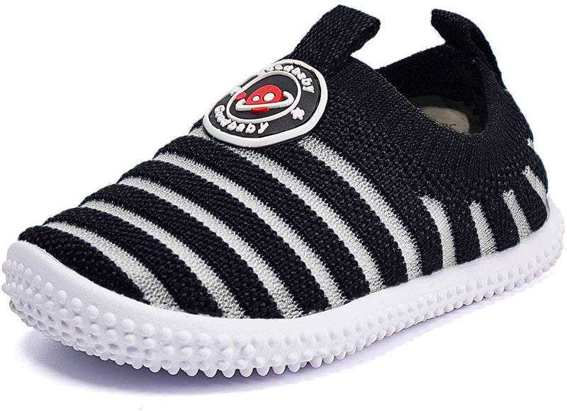BMCiTYBM BMCiTYBM Baby Shoes Boy Girl Infant Sneakers NonSlip First Walkers 6 9 12 18 24 Months Black Size 1824 Months Toddler 