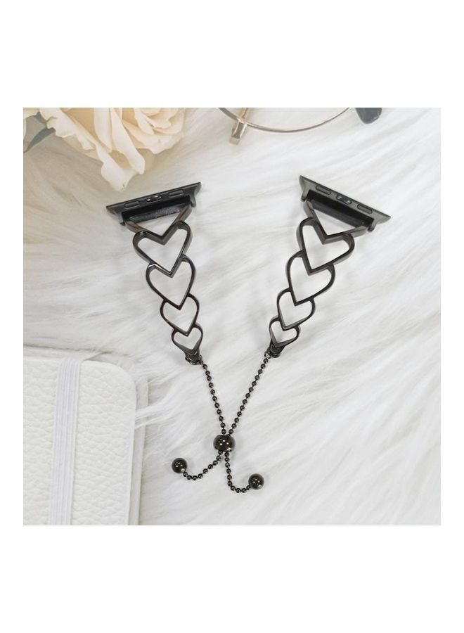 NIBEMINENT Replacement Watchband For Apple Watch Black - Image 2