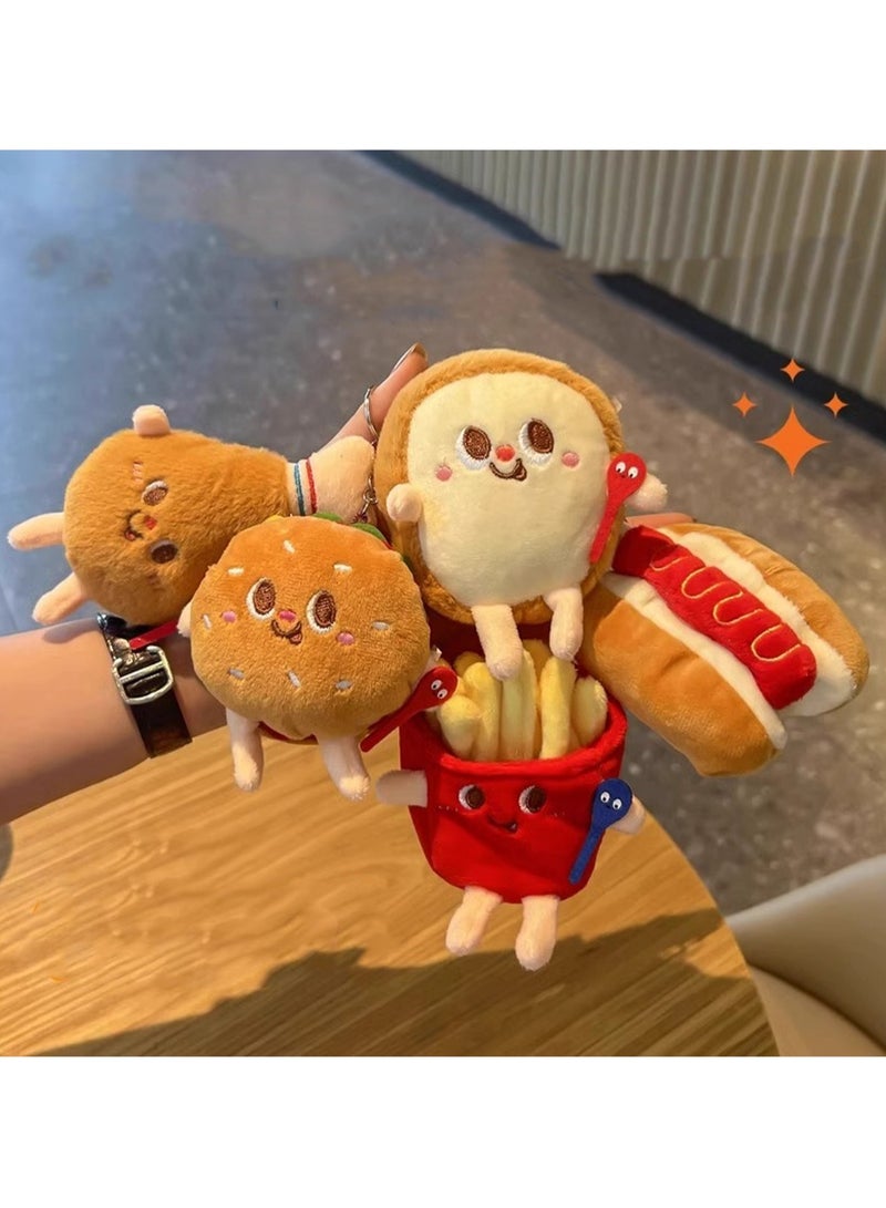10cm Toast Bread Pendant Keychain Food Plush Doll Backpack Accessories Doll Gift, Boy Girl Gift  - Image 3