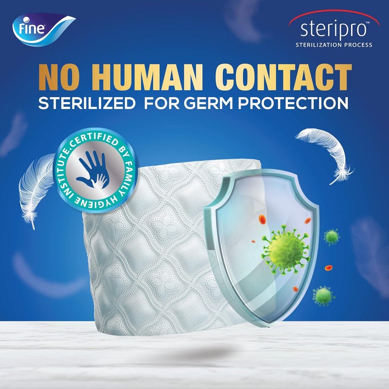 Fine ورق تواليت فاخر ديلوكس - 24 لفة، 140 ورقة × 3 طبقات - Image 4