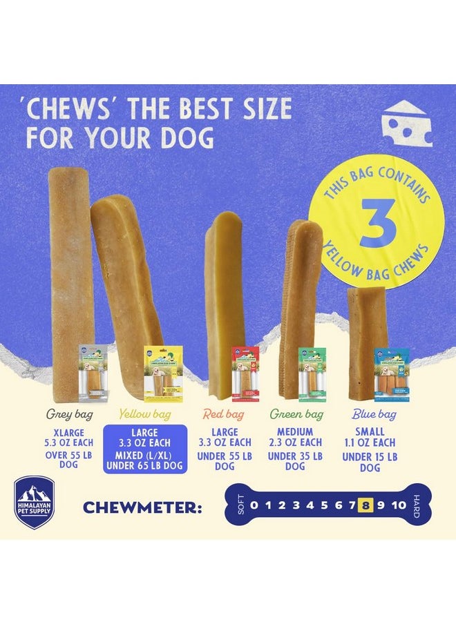 Himalayan Dog Chew Original Yak Cheese Dog Chew, 3 XL/Large Sticks, 3.3 oz, Gluten Free, Healthy Dog Treats, Grain & Lactose Free 100% Natural, Long Lasting Dog Chews for Dogs Under 65 lbs - pzsku/Z360B895AEC869081F192Z/45/_/1737031408/bc16117b-de7e-4e8d-b92a-6c5c03d089b3