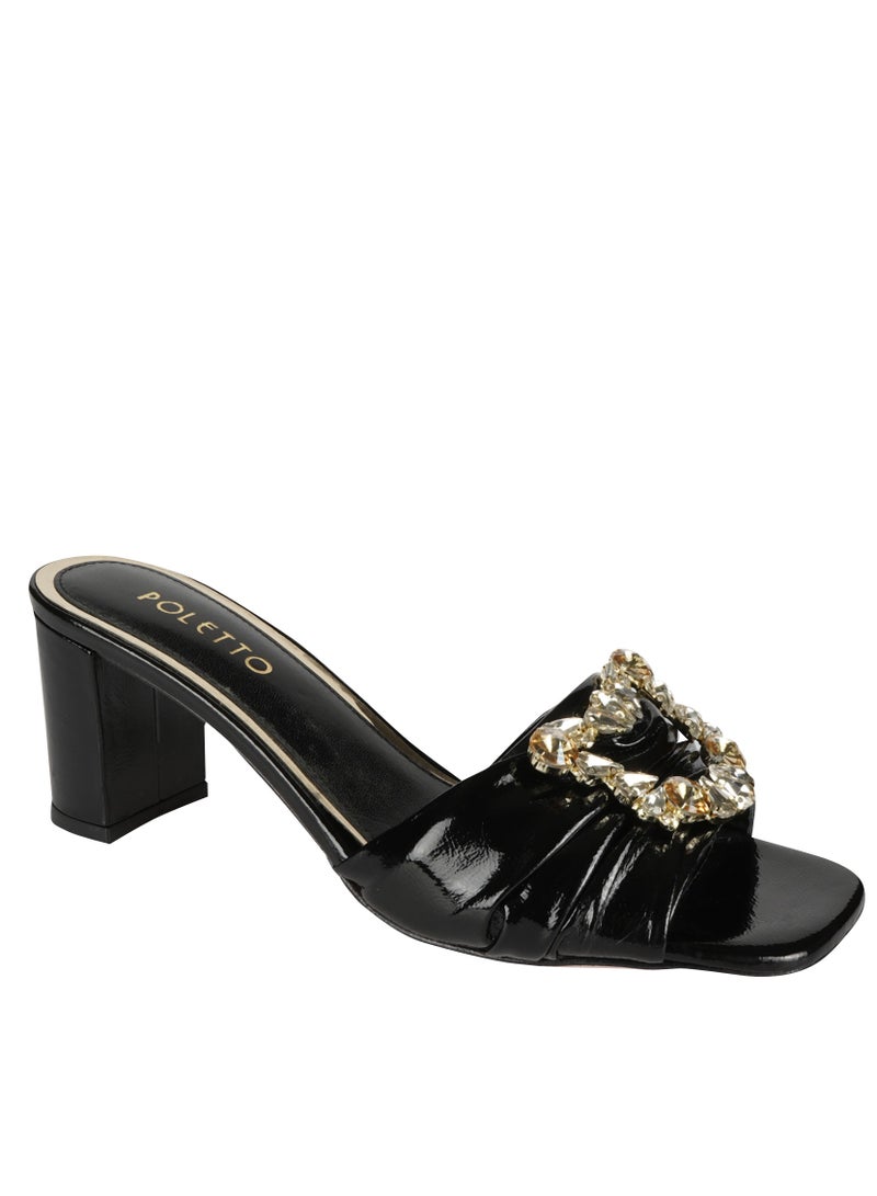 POLETTO Poletto Ladies High Block 4183181 C537 Black  - Image 1