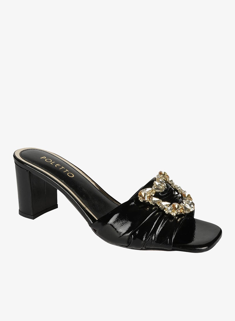 Poletto Ladies High Block 4183181 C537 Black - Image 1