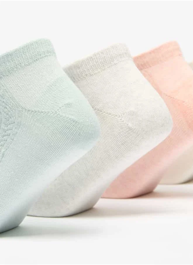 Flora Bella By Shoexpress Boys Assorted Ankle Length Socks - Set of 5