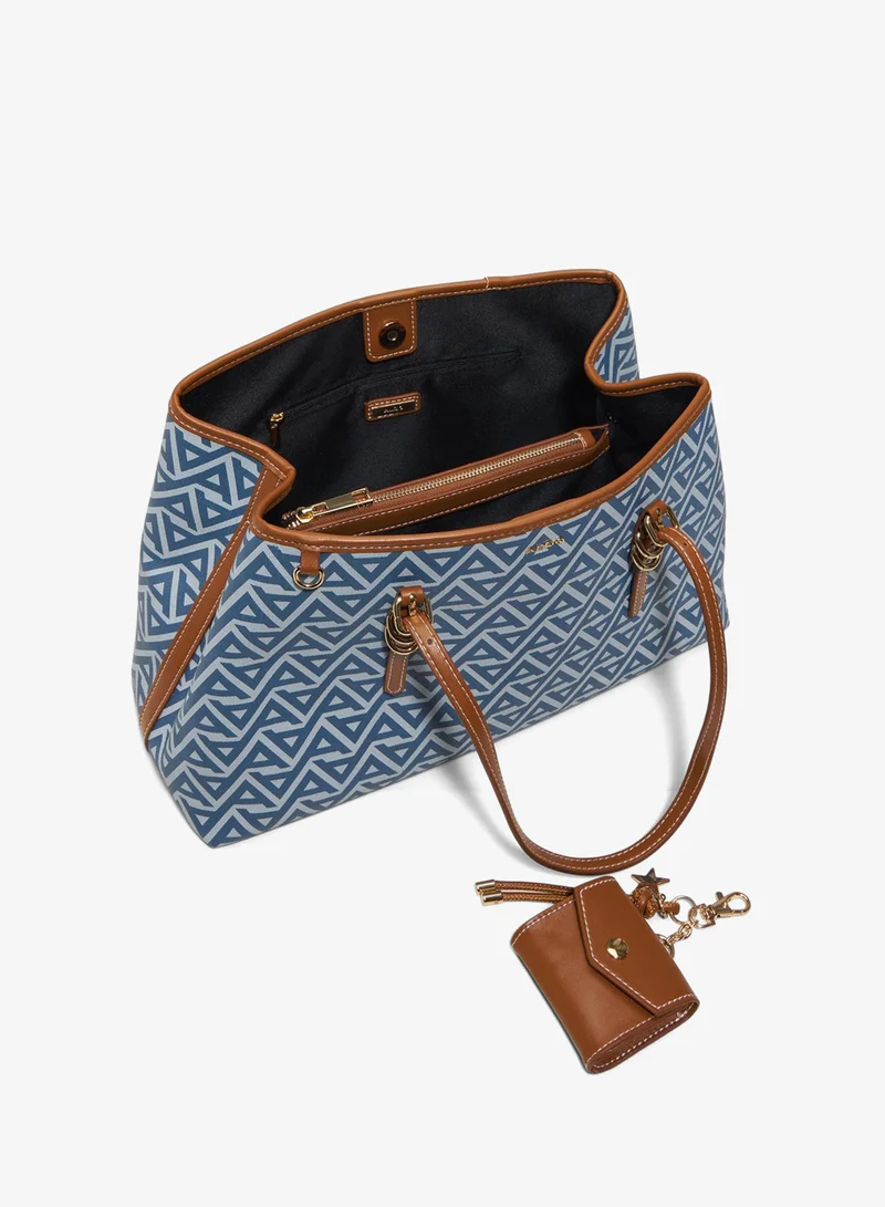 Aldo  ISEDRA Monogram Patterned Tote Bag for Women | Best Price UAE