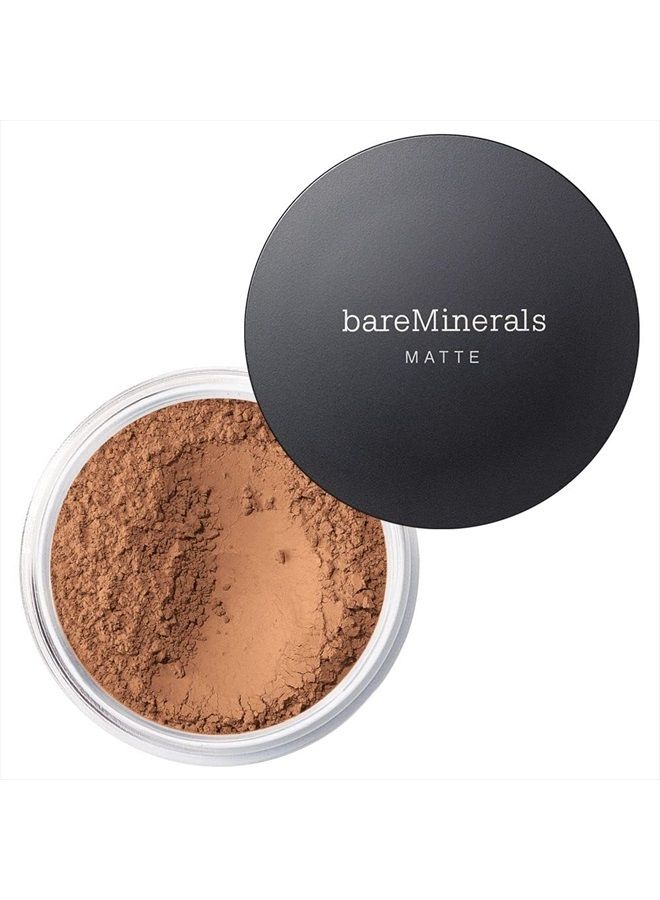 bareMinerals Matte Loose Mineral Foundation SPF 15, Powder Foundation Makeup, Buildable Coverage, Reduces Shine, Talc Free Foundation, Vegan - Image 1