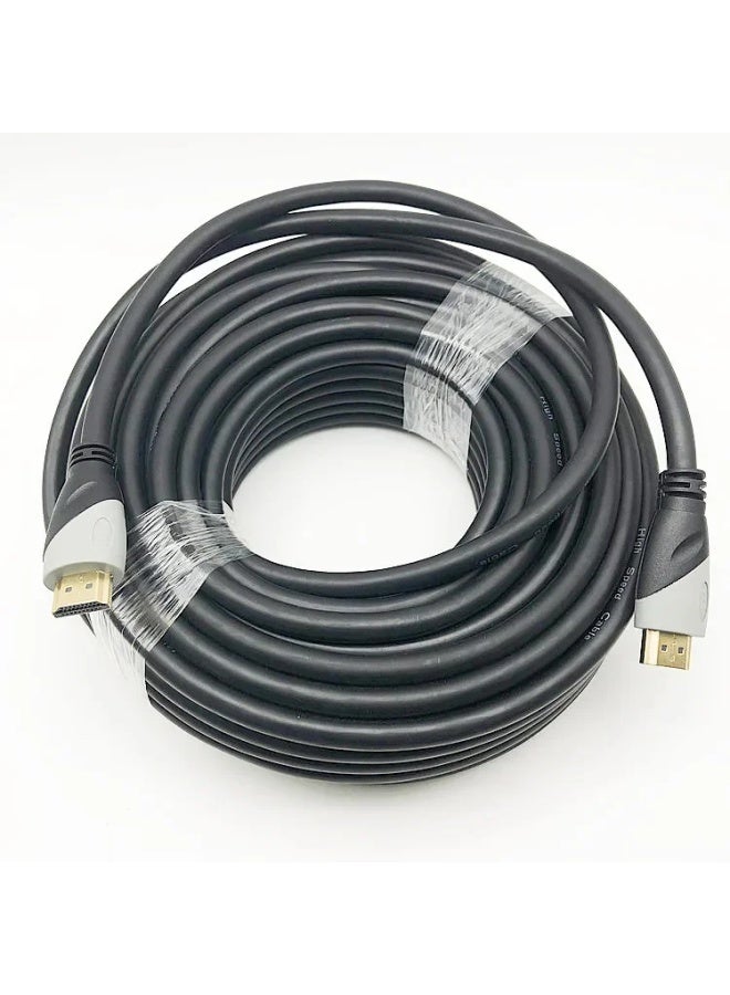 Motorcycle Electronics Accessories High Definition HDMI Cable 1.5/10/20 Meters 1.4 Version Computer TV Box 1080P-Color:Black-Line Length:3 M - Image 3