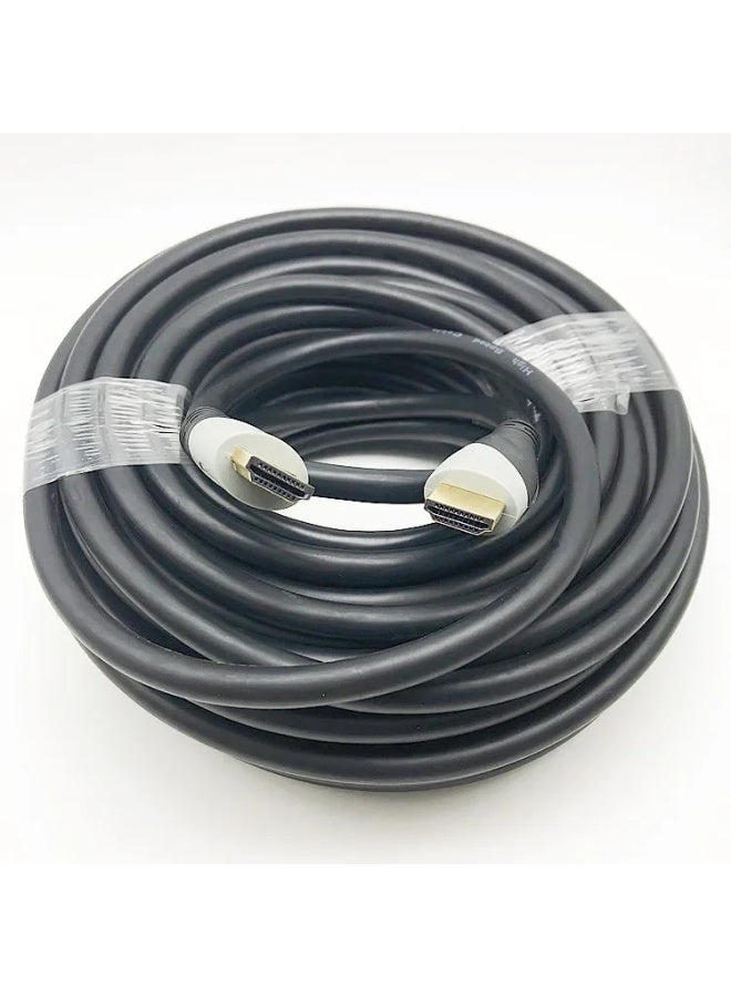 Motorcycle Electronics Accessories High Definition HDMI Cable 1.5/10/20 Meters 1.4 Version Computer TV Box 1080P-Color:Black-Line Length:3 M - Image 4