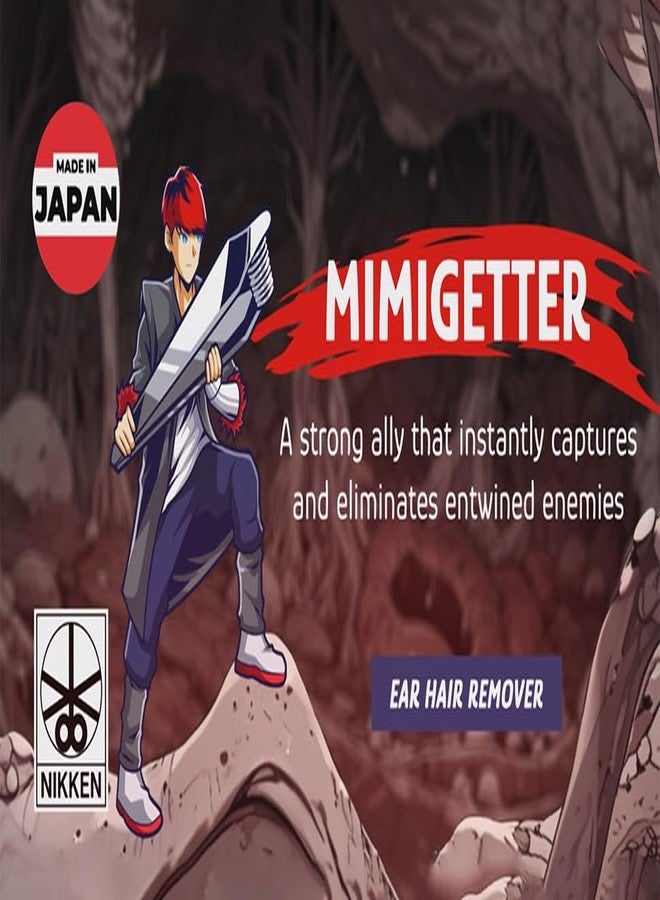 NIKKEN MIMIGETTER Ear hair remover Made in Japan Custom-made spring Easy to clean & rust-resistant stainless steel - Image 2