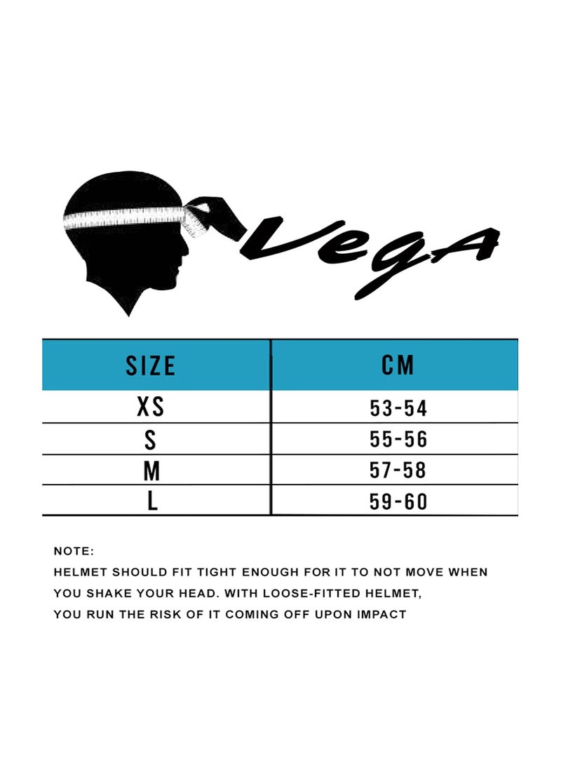 Vega Off Road D/V Secret Dull Anthracite Black Helmet-Medium - Image 4