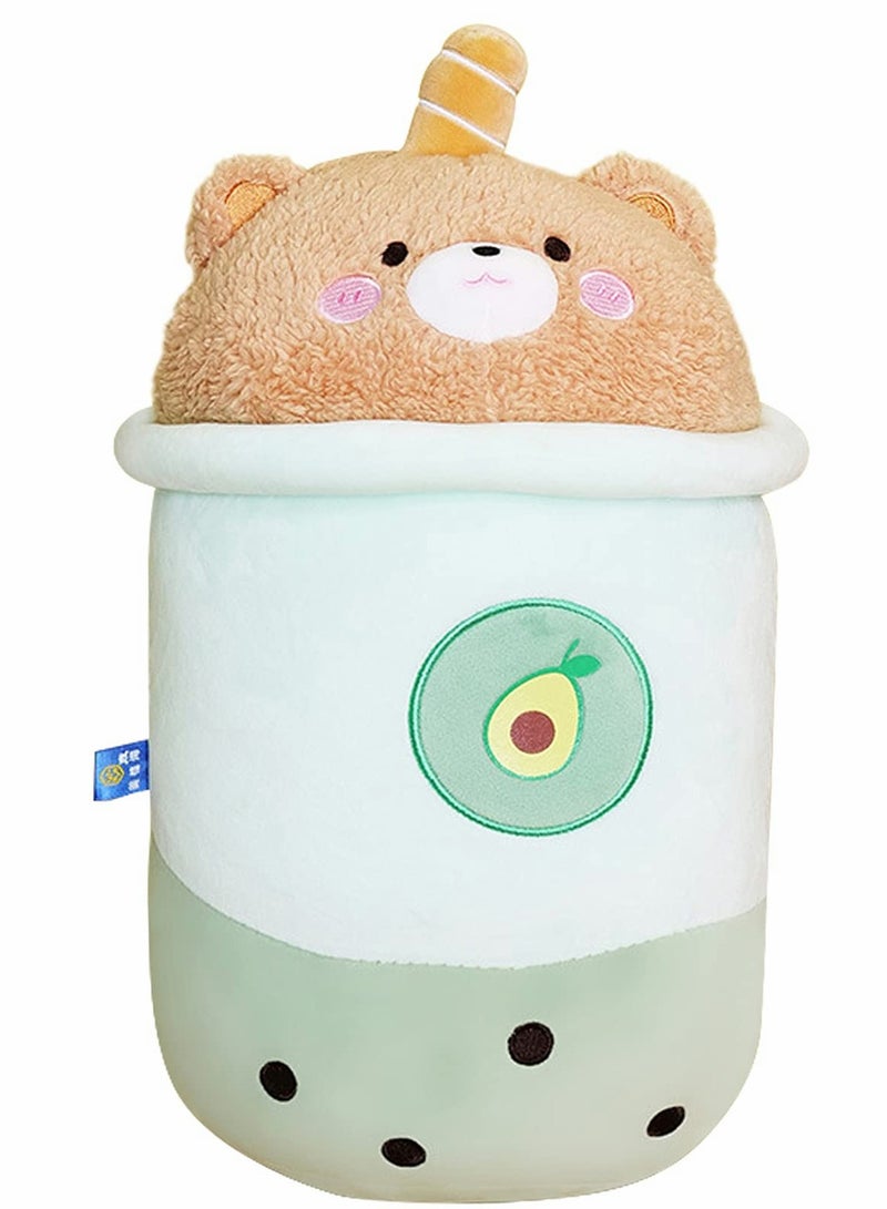 SYOSI Plush Toy, Stuffed Bubble Tea Plushie Pillow Lovely Milk Pillows, Body Hugging Super Soft for Kids, Kawaii Toys Gifts Boys Girls  - Image 1