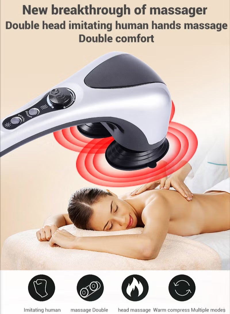 Advanced Electric Back, Shoulder, and Neck Massager – Full Body Massage for Muscle Pain, Muscle Tension, and Stress Relief – Equipped with 4 Interchangeable Massage Heads for a Comfortable and Effective Experience – Portable Electric Device Easy to Use at Home, Office, or While Traveling – Suitable for Men and Women – Improves Blood Circulation and Provides Complete Relaxation After Sports and Work – Back & Body Electric Massager Deep Tissue Full Body Massage Device - Image 5