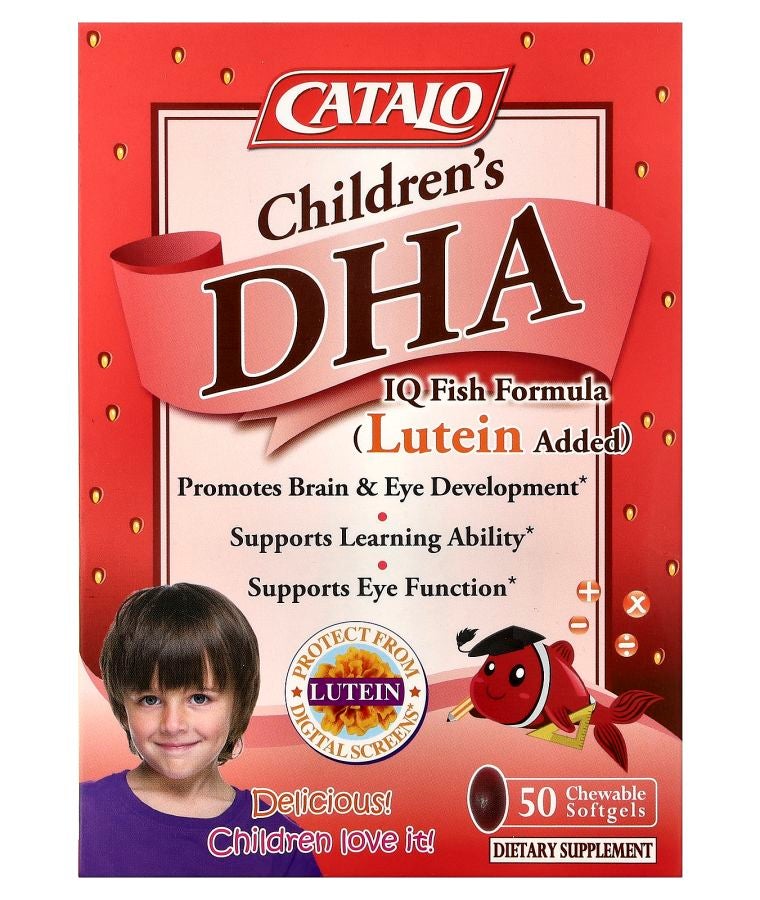 Children's DHA IQ Fish Formula Lutein Added Strawberry 50 Chewable Softgels