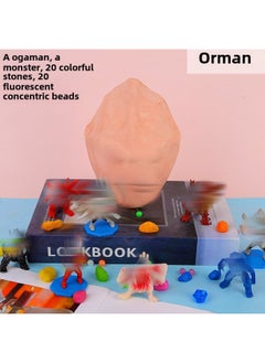 Ultraman Archaeological Digging Toys Blind Box Archaeological Dinosaur Fossils Children's Archaeological Educational Digging Gem Stall-Color:Galaxy Ultraman❤The Whole Box Put 60