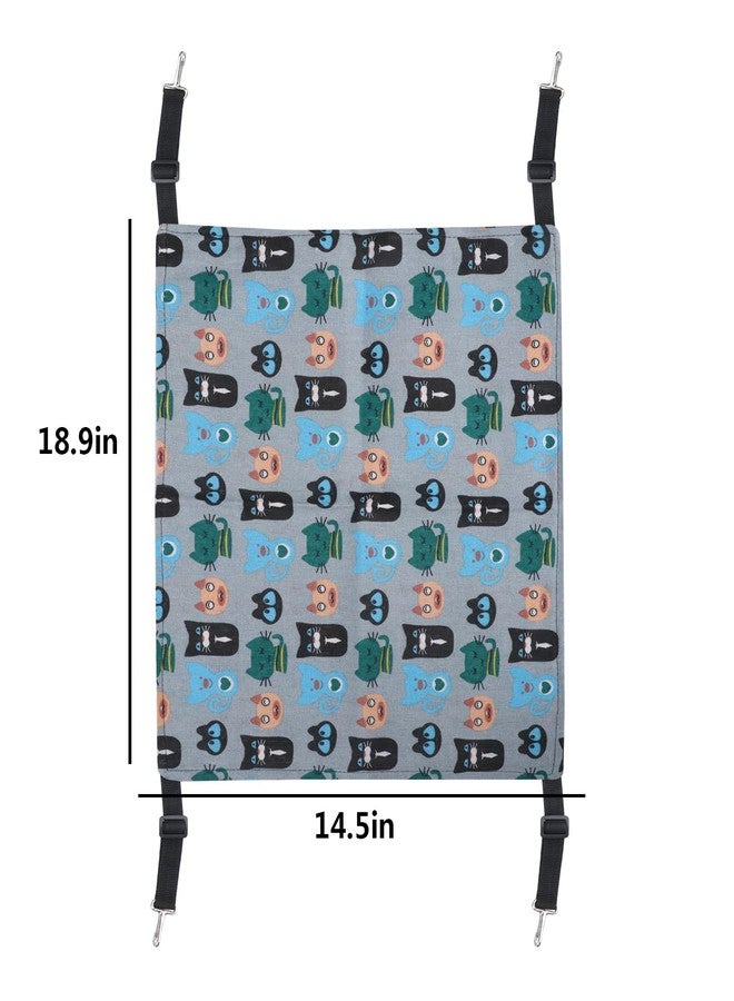 MOSSTYUS Cat Dog Hammock Pet Bed Strap Mounted Hanging Pad for Rabbits Hamsters Small Animals,Kittens A#,M - Image 5