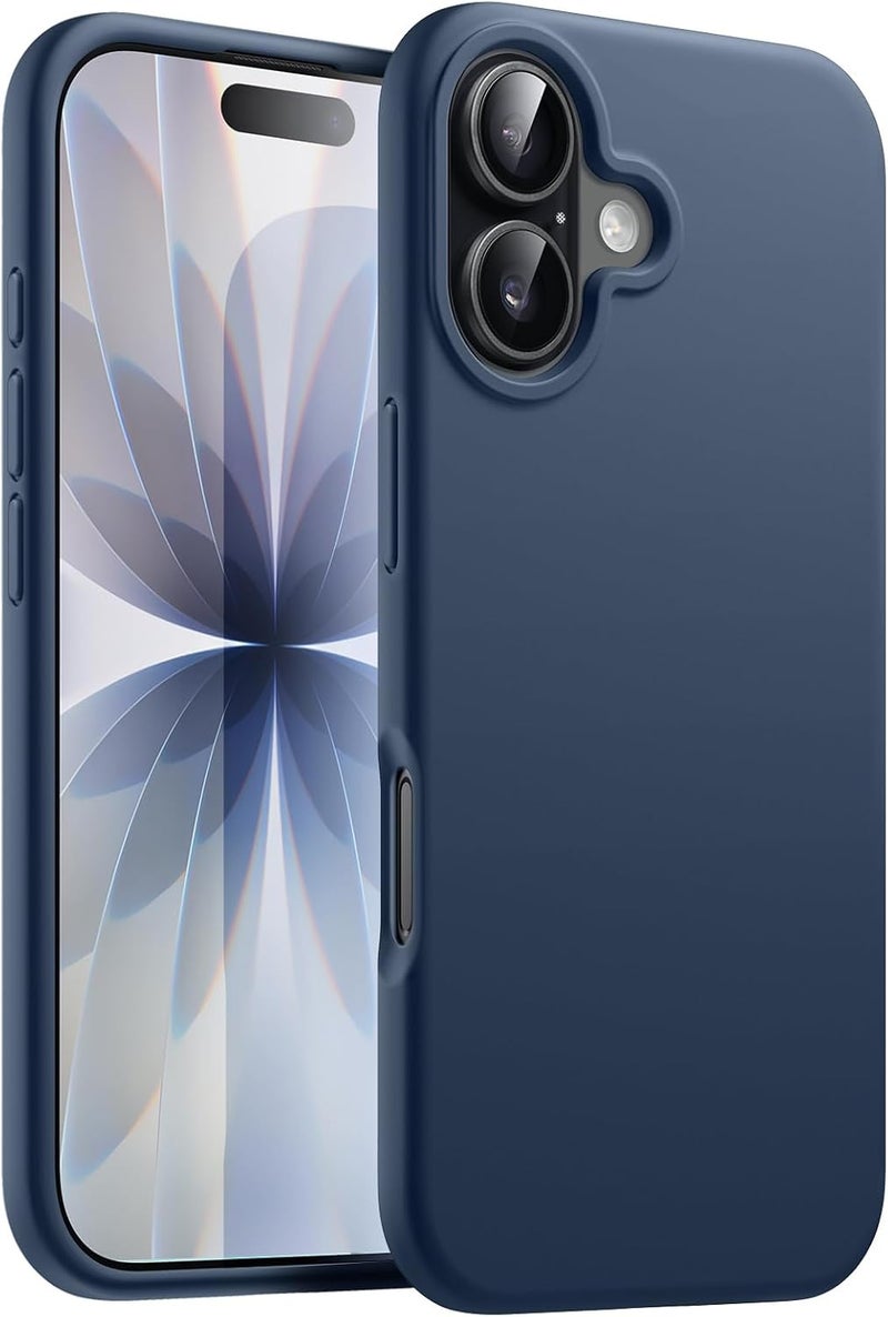 Jetech Liquid Silicone Case For Iphone 17 6.3-Inch, Silky Soft Touch Full-Body Protection, Anti-Scratch Shockproof Phone Cover With Microfiber Lining Navy Blue - Image 1