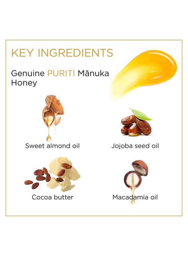 Puriti Manuka Honey Lip Balm – 3pack Soothing & Moisturizing, Enriched with Almond, Jojoba, Macadamia Oils, Cocoa Butter, Hydrating for Dry & Chapped Lips, 100% Genuine New Zealand Manuka Honey - Image 4