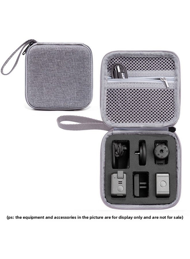 Generic Suitable For DJI Action 2 Storage Bag ACTION 2 Clutch Bag Portable Waterproof Protection Box-Color:Gray Box With Black Gallbladder  - Image 1