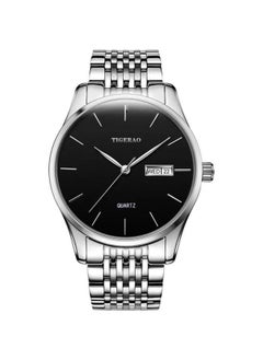 NIBEMINENT Full-automatic Fashion Men's Double Calendar Luminous Waterproof Watch Stainless Steel Business Non-mechanical Quartz New 