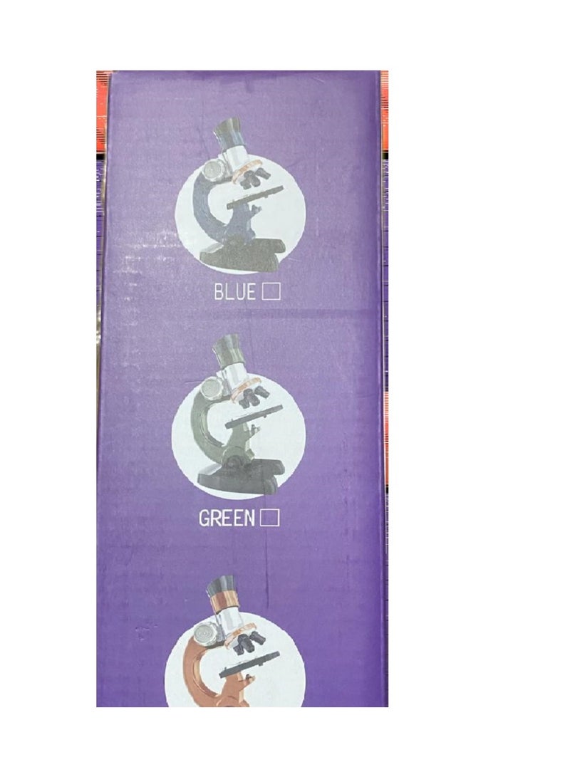 Monocular Biological Microscope for Kids Beginners with Adjustable Focus 100x1200x ABS Plastic Battery Operated (Batteries Not Included) 11.5x7.5x23cm - Image 2