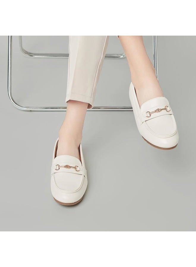 BGSTGUDS Women's Wide Loafers Shoes Cute Dressy Shoes Ladies Comfort Slip Ons Work Shoes, Cream Napa Leather, 11 Wide - Image 5