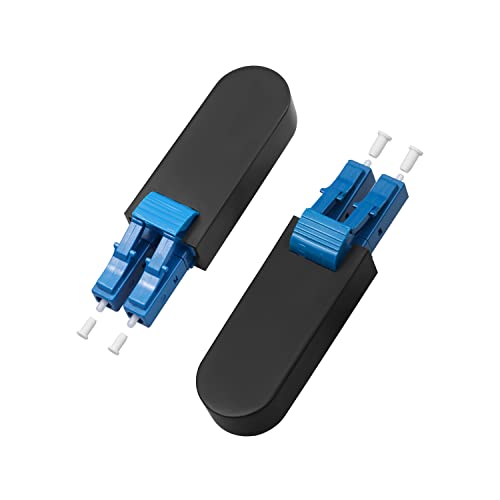Duogalia LC/UPC Fiber Optic Loopback Adapter Optical Cable 9/125 Singlemode Test Adapter Connector for Testing Applications,4 Pack - Image 3