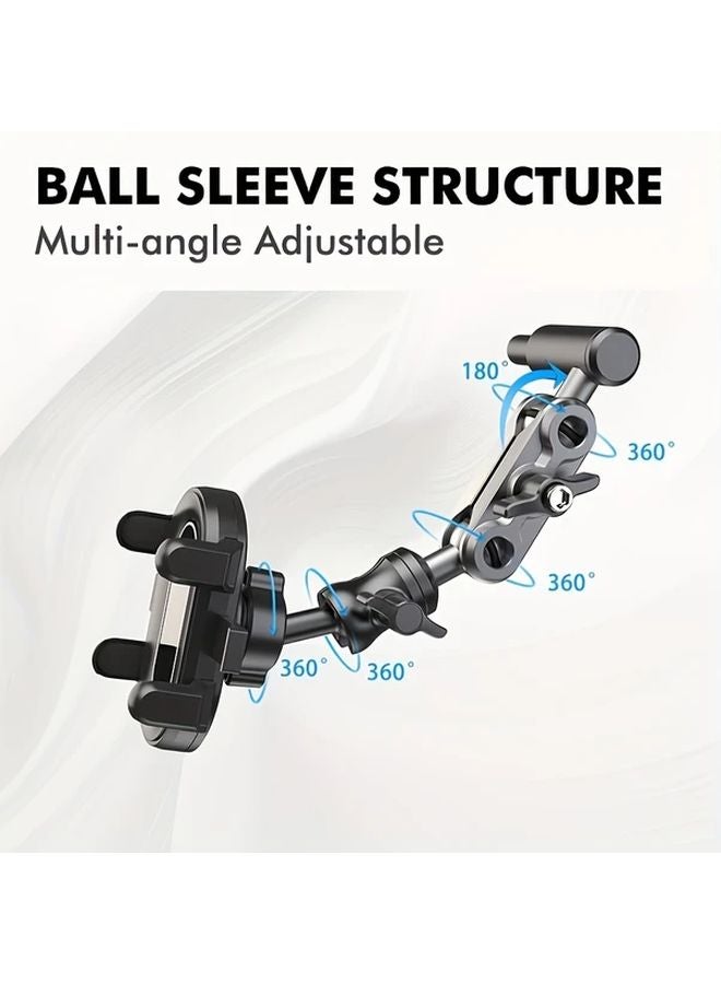 Column Handle Fixed Car Phone Mount Adjustable Black ABS Waterproof For Most Vehicles - Image 4