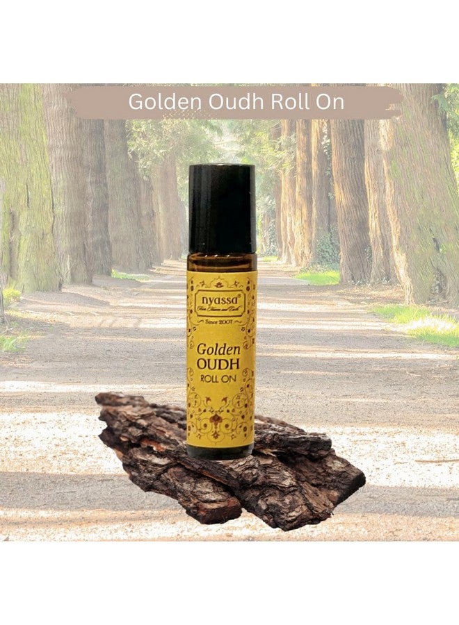 Nyassa Golden Oudh Roll On 10ml with Jojoba Oil and Fragrane Oil Blend - Image 2