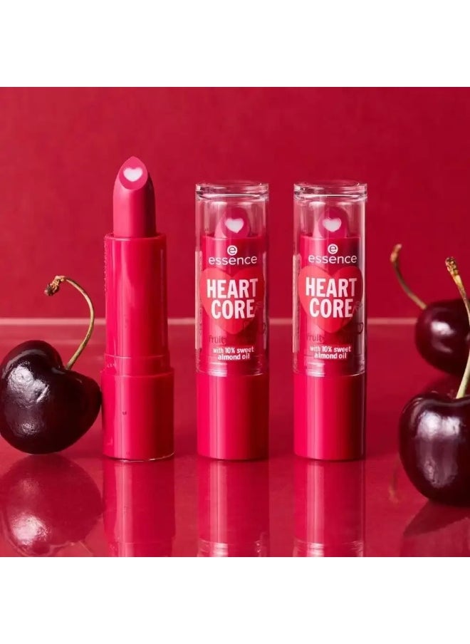 Essence Essence Heart Core Fruity Lip Balm With 10 Percent Sweet Almond Oil- 01 Crazy Cherry  - Image 3