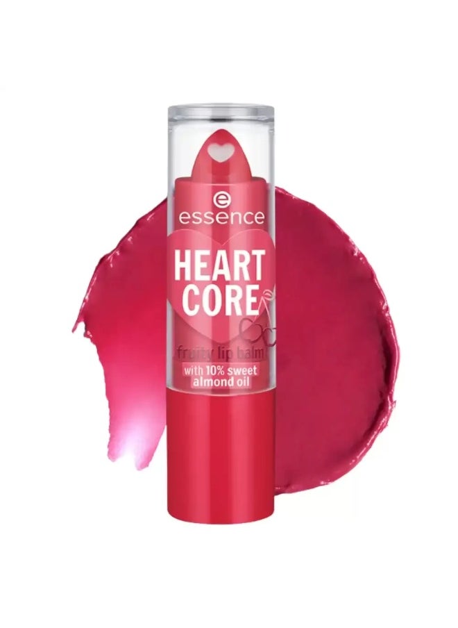 Essence Essence Heart Core Fruity Lip Balm With 10 Percent Sweet Almond Oil- 01 Crazy Cherry  - Image 2